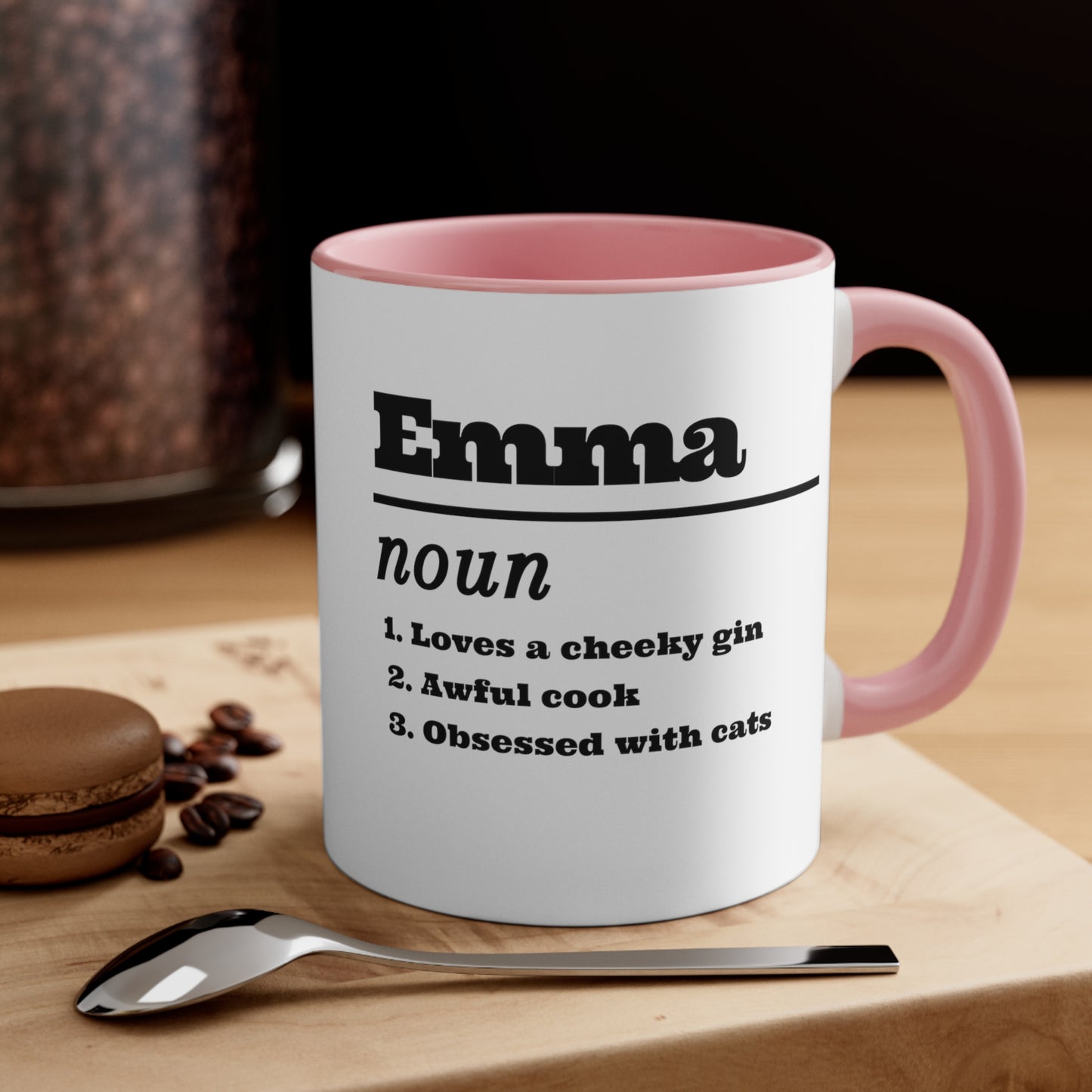 Custom Name with Quotes Birthday Accent Coffee Mug, 11oz