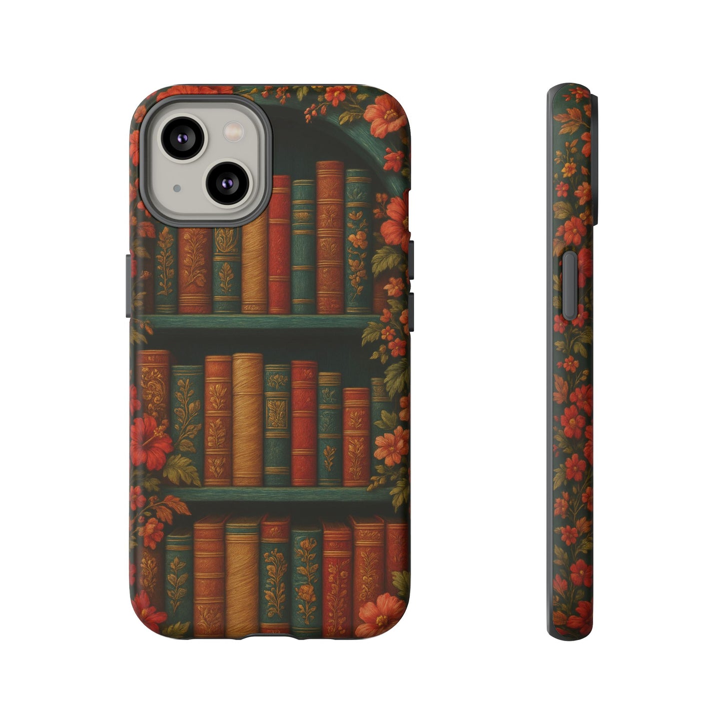 Phone Case - Bookshelf Vintage Book Lover's iPhone & Samsung Cover