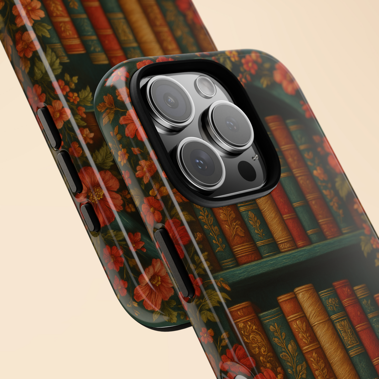 Phone Case - Bookshelf Vintage Book Lover's iPhone & Samsung Cover