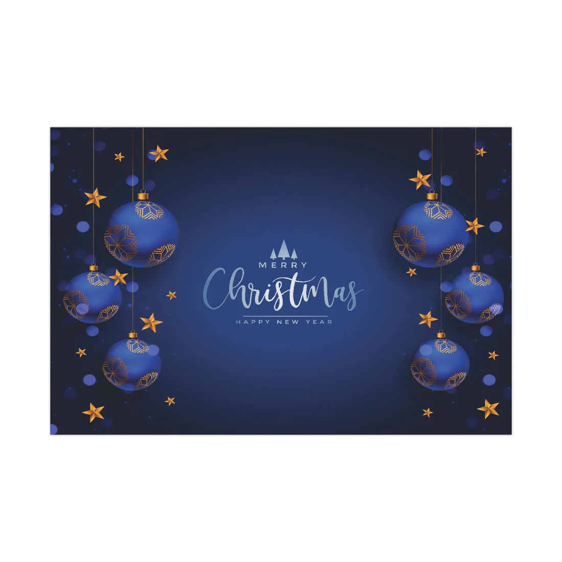 Blue Christmas Wrapping Paper, Gift Wrap for Christmas