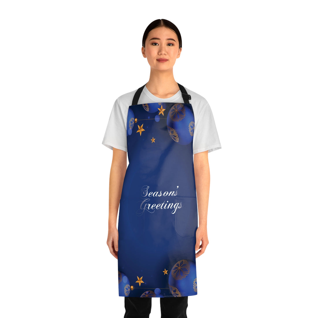 Season's Greetings Christmas Apron for Women and Men