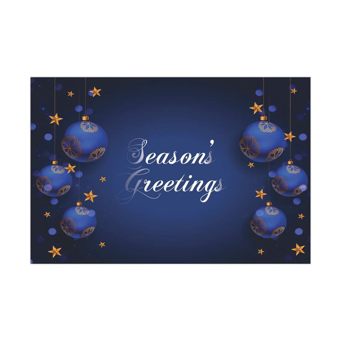 Blue Christmas Wrapping Paper, Gift Wrap for Christmas